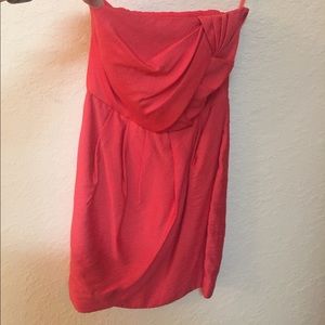 RACHEL RACHEL ROY Size 4 Coral Strapless Dress